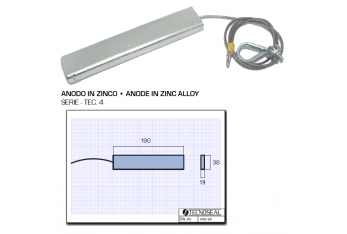 Ánodo suspendido de zinc serie Tecno