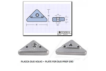 Placa Duo Volvo Prop 290