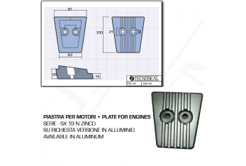 Placa para motores de zinc SX 19 N