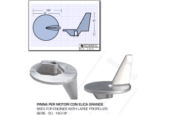 Aleta para motores con hélice grande Serie 50 140 CV