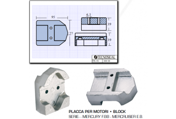 Placa para motores Mercury Mercruiser