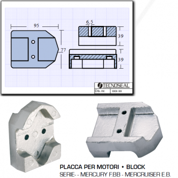 Placa para motores Mercury Mercruiser