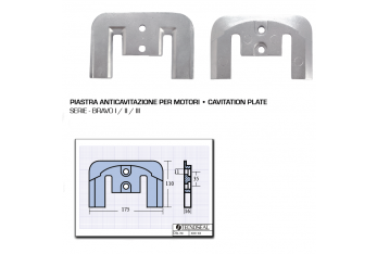 Placa anticavitación para motores Bravo I II III