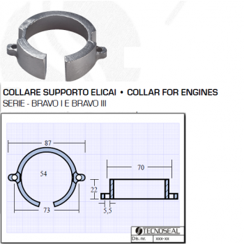 Hélice Soporte Collar Bravo Serie I Bravo II