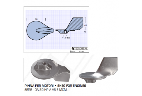 Aleta para motores de 35 HP a V6 y MCM Series