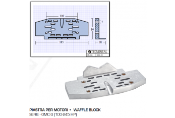 Placa para motores Serie OMC G 100 245 CV