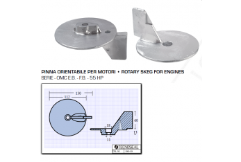 Aleta ajustable para motores OMC 55 HP