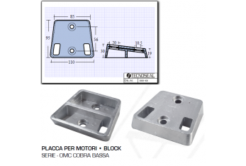 Placa para motores bajos Cobra OMC