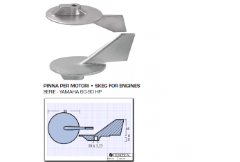 Aleta para motores Yamaha 60 90 CV