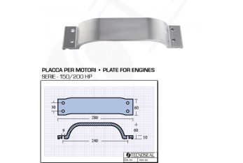 Placa para motores 150200 HP