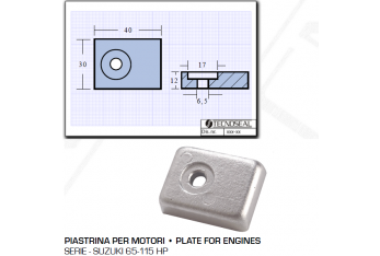 Placa para motores Suzuky 65 de 115 CV