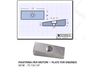 Placa para motores Honda 75 de 130 CV