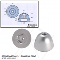 Espoleta hexagonal D 60 H 40