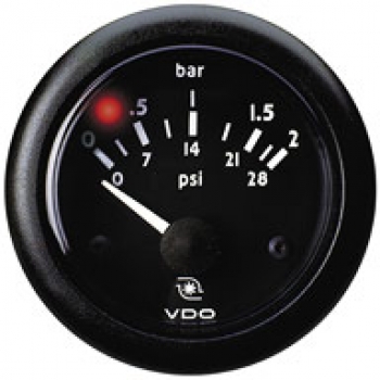 Manómetro presión Aceite VDO 12V 52 mm