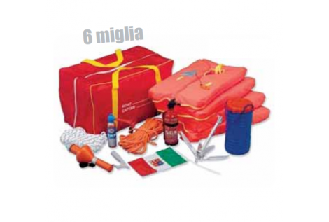 Kit completo Nuevo equipo de seguridad obligatorio 6 millas