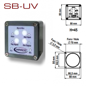Panel de control 12 / 24V Silbatos electrónicos Marco SB-UV
