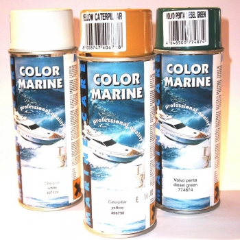 Pintura especial en spray para motores marinos Color Marine Care