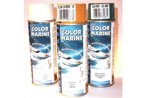 Pintura especial en spray para motores marinos Color Marine Care