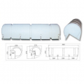 Protección de muelle inflable de PVC blanco