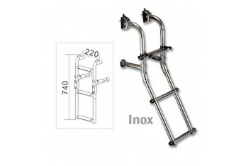 Escalera de 3 peldaños mod. Cheta plegable