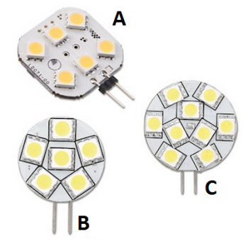 Circuito G4 LED bombillas laterales