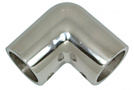 ESQUINA DE ACERO INOXIDABLE DE 90 ° Ø MM.22