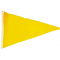 Bandera amarilla triangular