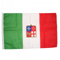 Bandera de la marina mercante italiana en banderines de poliéster