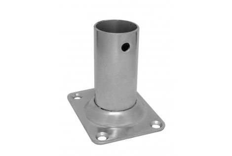 BASE DE ACERO INOXIDABLE 90 ° Ø MM.22