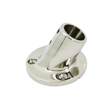 BASE DE ACERO INOXIDABLE 60 ° Ø MM.22