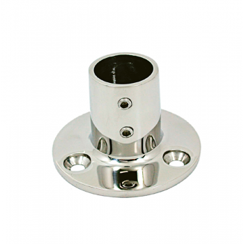 BASE DE ACERO INOXIDABLE 90 ° Ø MM.22