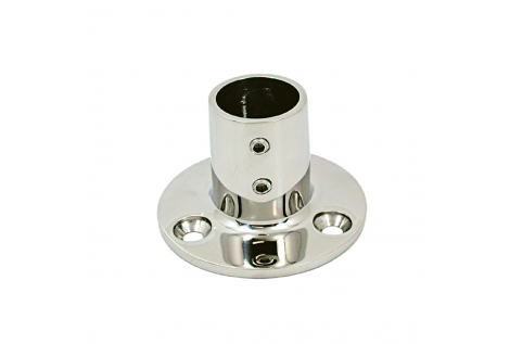 BASE DE ACERO INOXIDABLE 90 ° Ø MM.22