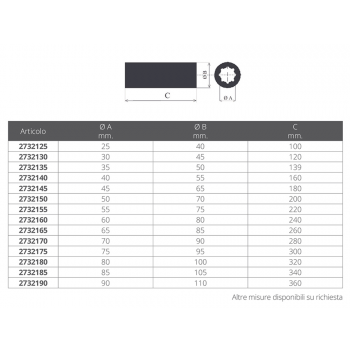 CASQUILLO DE BRONCE ESPECIAL Ø 25 MM