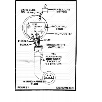 Cableado del tacómetro para OMC