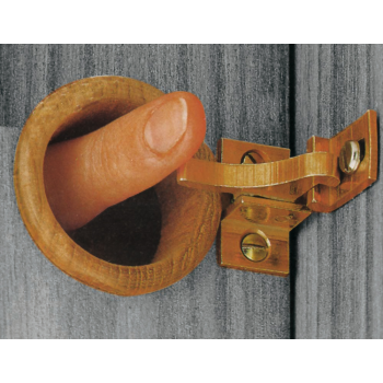 Cierre de latón con arbusto de teca