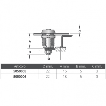 Cilindro de llave simple