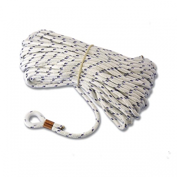 Línea de anclaje trenzado en poliéster de alta tenacidad con dedal