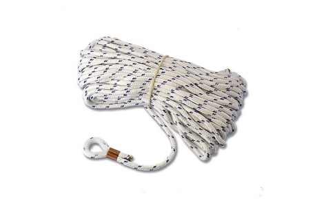 Línea de anclaje trenzado en poliéster de alta tenacidad con dedal