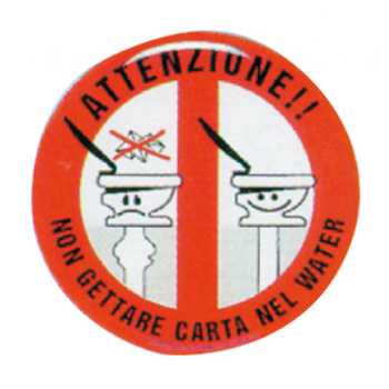 PROHIBICIÓN ALIVIO DE PAPEL HIGIÉNICO