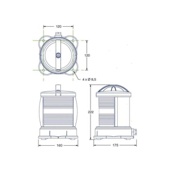 Luces de navegación para cascos de hasta 50 m DHR