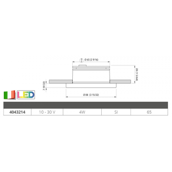 FOCOS EMPOTRAR CHIARA 4W