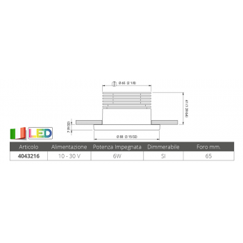 FOCOS EMPOTRAR CHIARA 6W