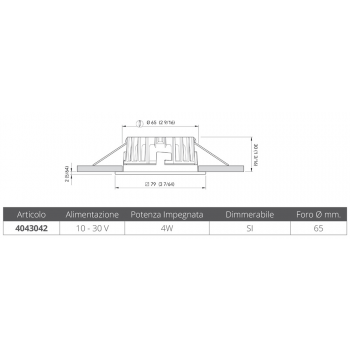 FOCOS EMPOTRADOS MARINA LP