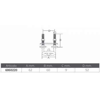 GANCHO DE REMOLQUE DE ESQUÍ DE ACERO INOXIDABLE