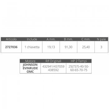 RODETE J / E 2T 25 (737) -40-50-70-75