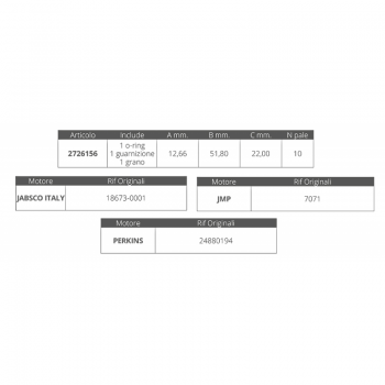 RODETE JABSCO 18673-0001