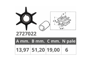 RODETE YAMAHA 2T 20-25 HP