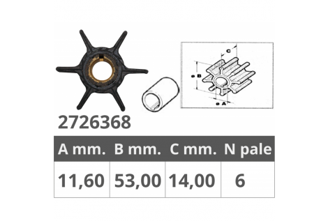 RODETE YAMAHA / SELVA 4T 6-8 HP