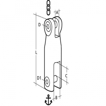 Junta fija en acero inoxidable