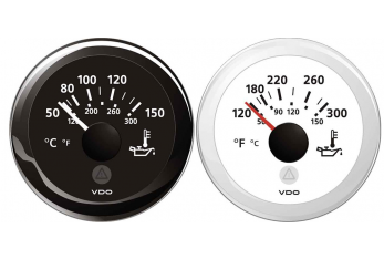 TEMPERATURA ACEITE MOTOR NEGRO 12/24 V